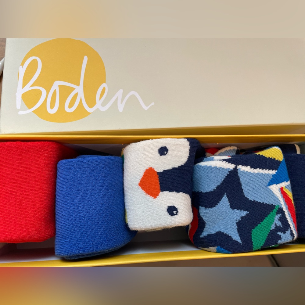 New in box mini Boden socks 12-3